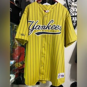 Vintage New York Yankees official mlb majestic baseball jersey made in USA